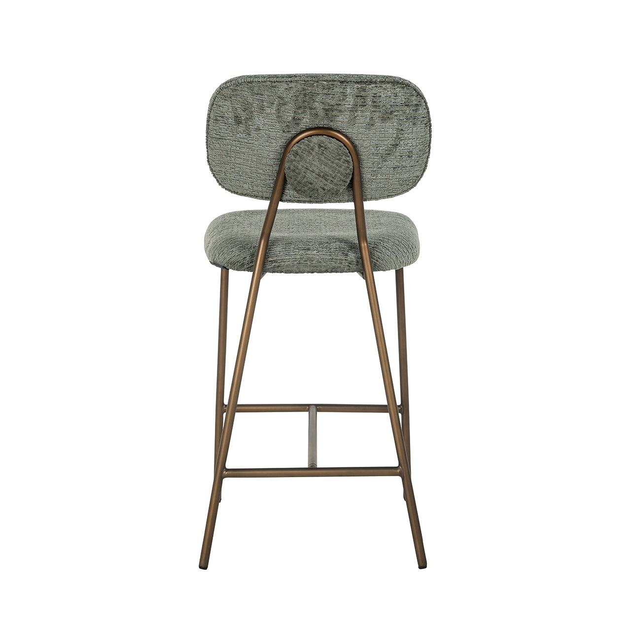 Counter stool Xenia thyme fusion / brass legs (Fusion thyme 206)