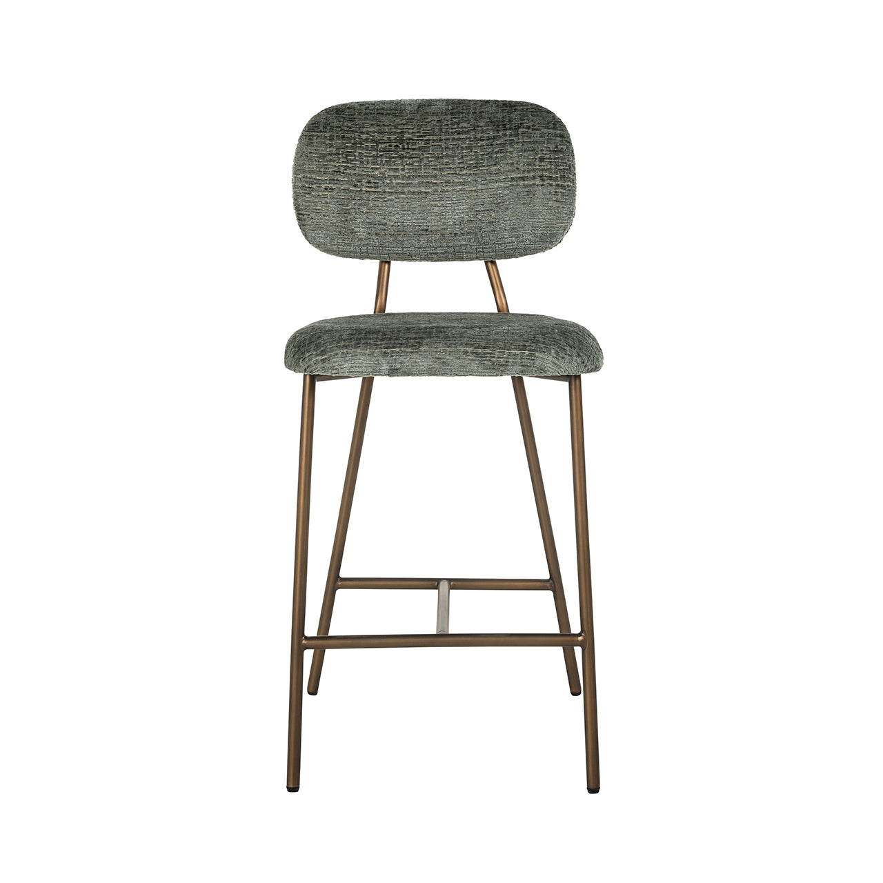 Counter stool Xenia thyme fusion / brass legs (Fusion thyme 206)