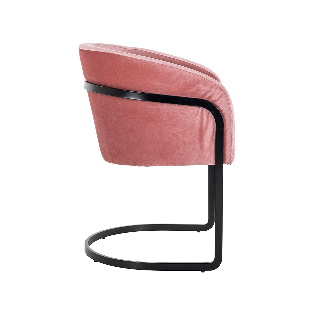 Chair Chiara - blush velvet (Genova 706  Blush)