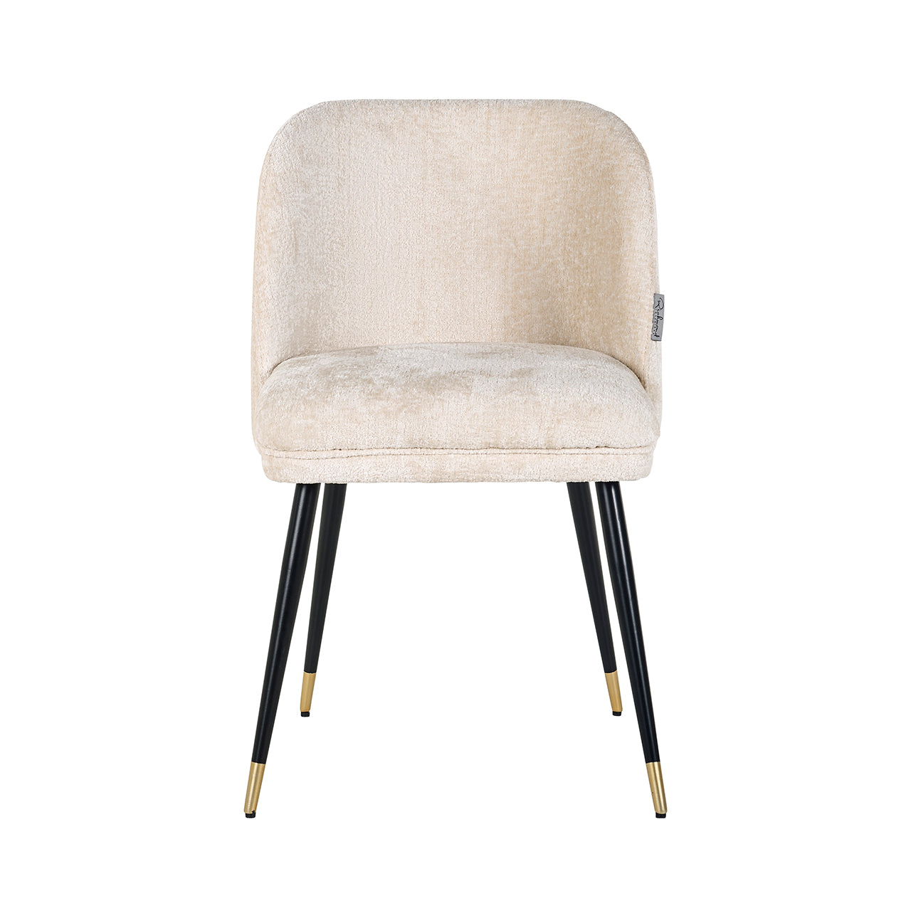 Chair Alicia - white chenille fire retardant (FR-Bergen 900 white chenille)