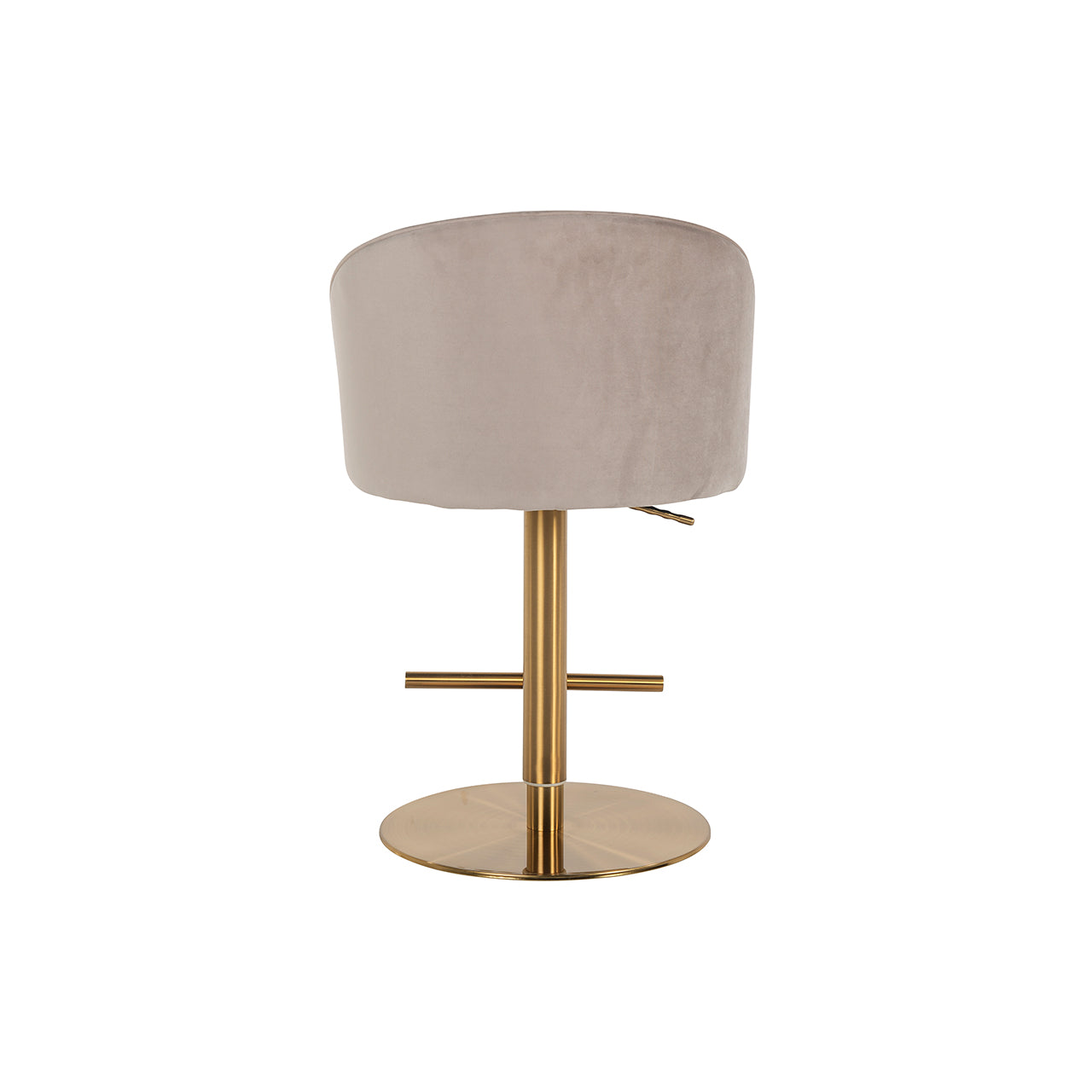Bar/counter stool Zabi swivel khaki velvet (Quartz Khaki 903)