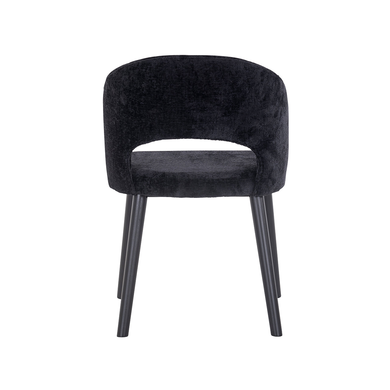 Chair Savoy - black chenille (Bergen 809 black chenille)