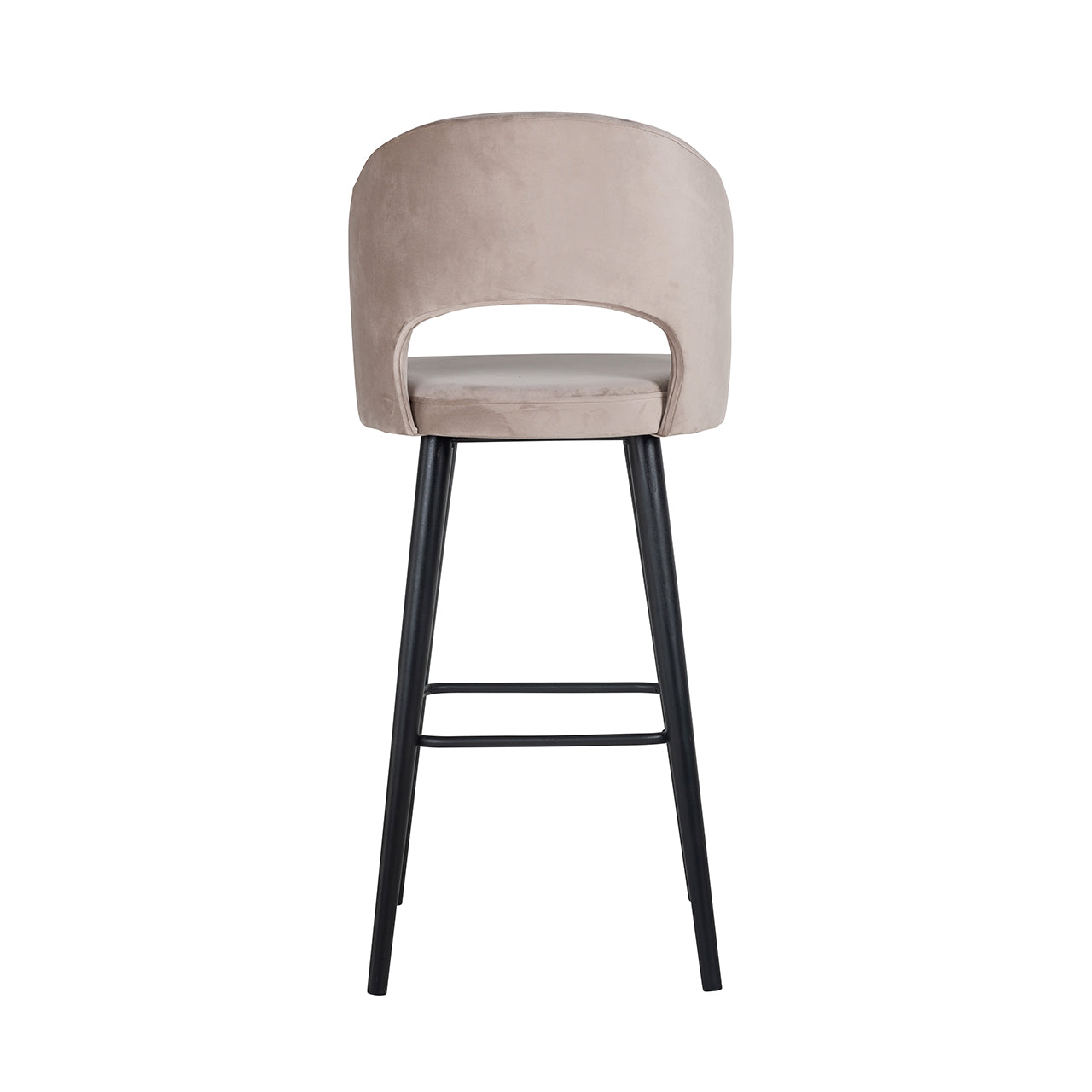 Bar stool Savoy khaki velvet (Quartz Khaki 903)