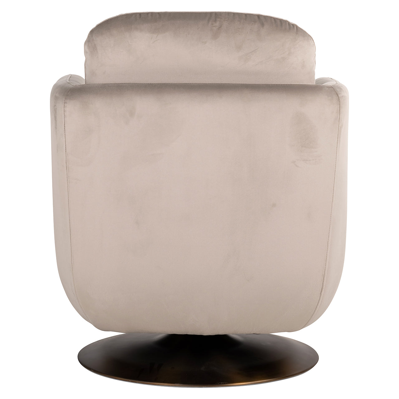 Swivel lounge chair Turner khaki velvet fire retardant (FR-Quartz 903 Khaki)