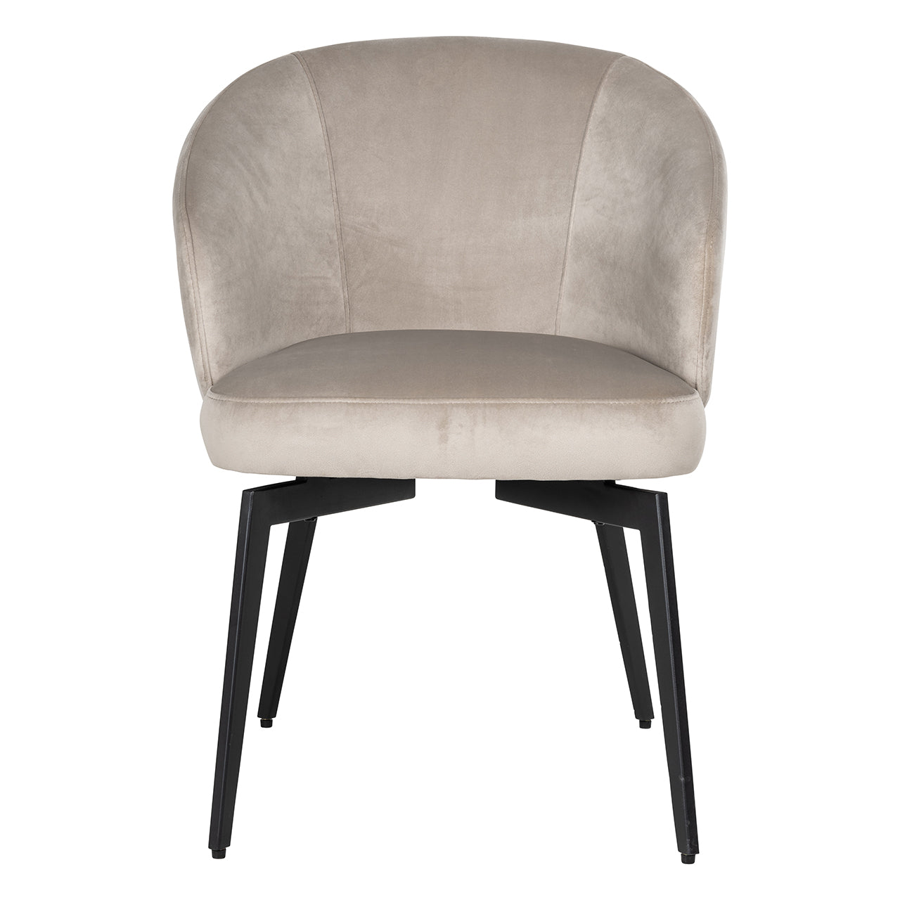 Chair Amphara - khaki velvet fire retardant (FR-Quartz 903 Khaki)
