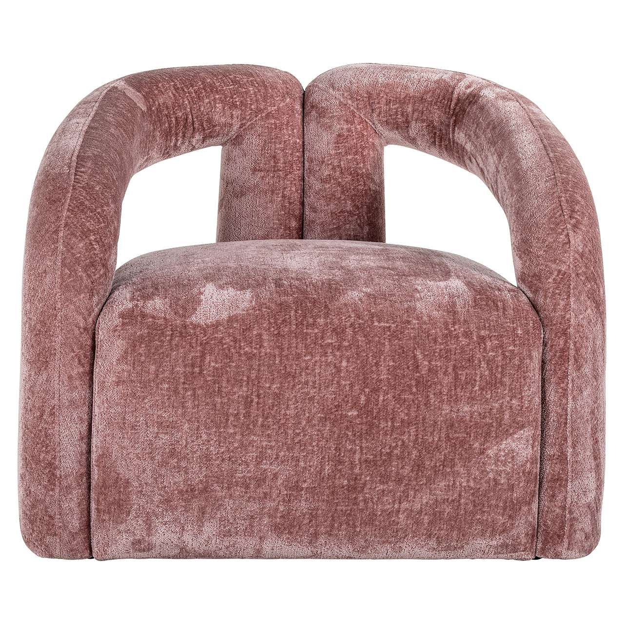 Lounge chair Dana rose chenille (Bergen 705 rose chenille)
