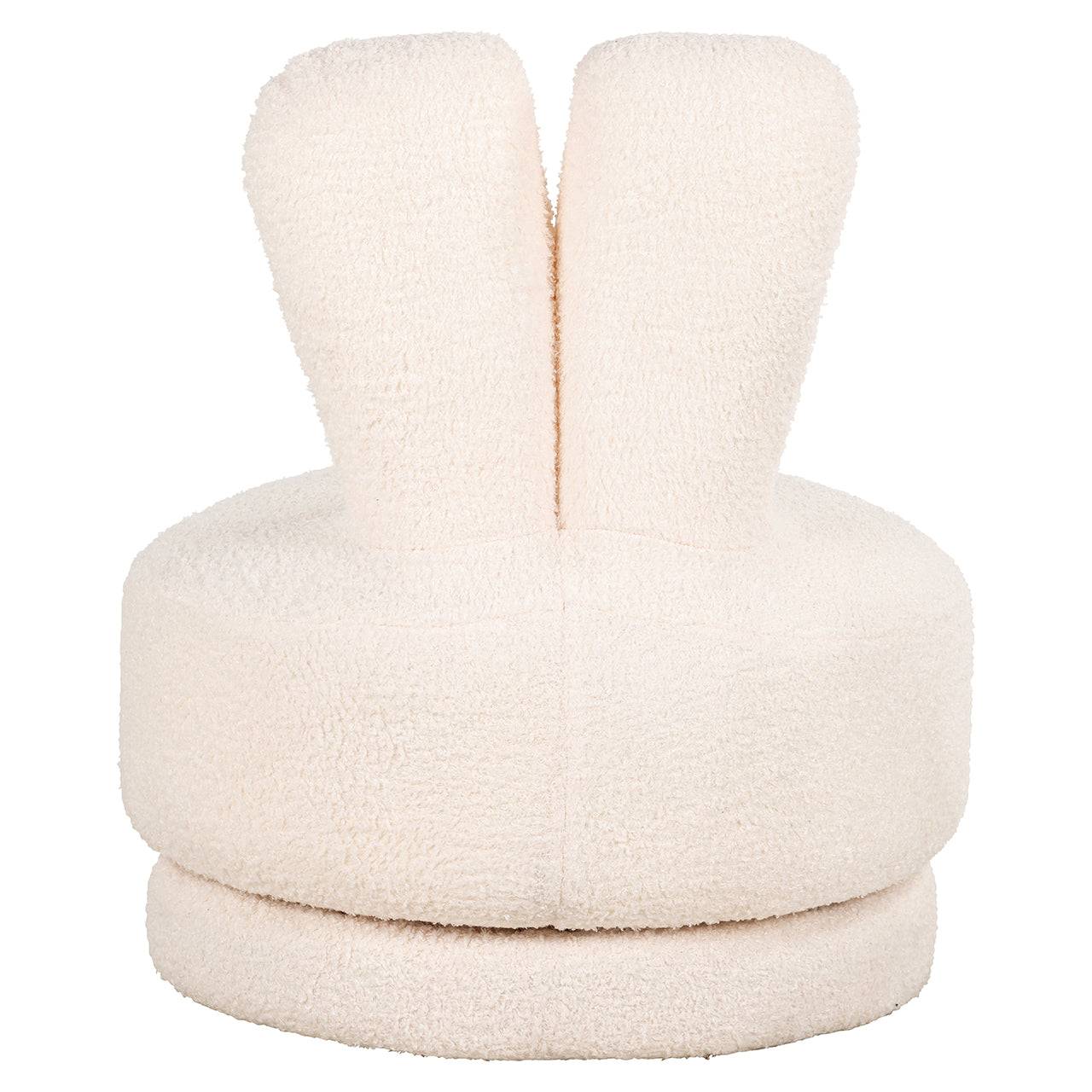 Kids swivel lounge Bunny white teddy (Teddy 14 White)