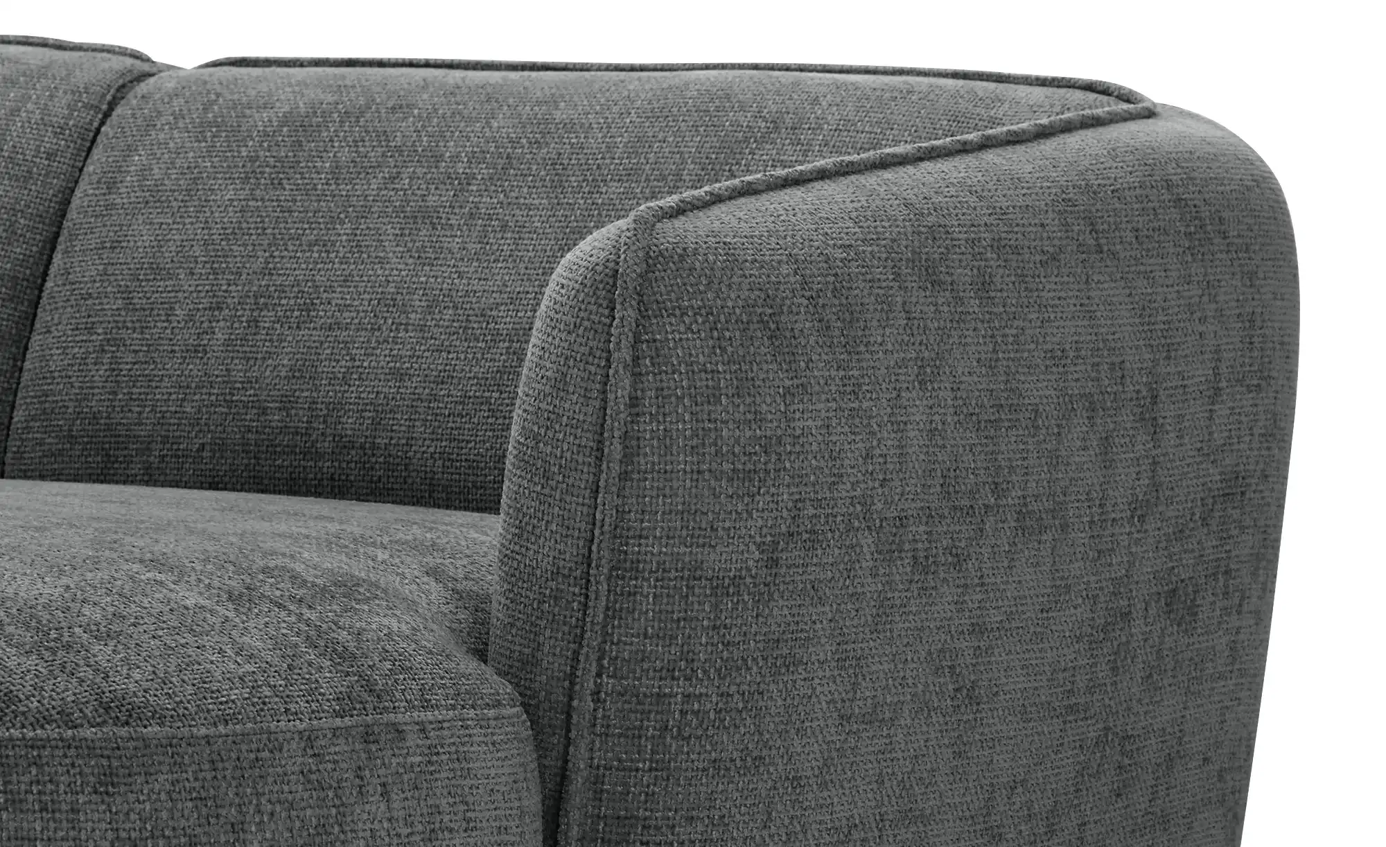 Sofa Cavallo - Black Fabric Corner Sofa 280×152cm