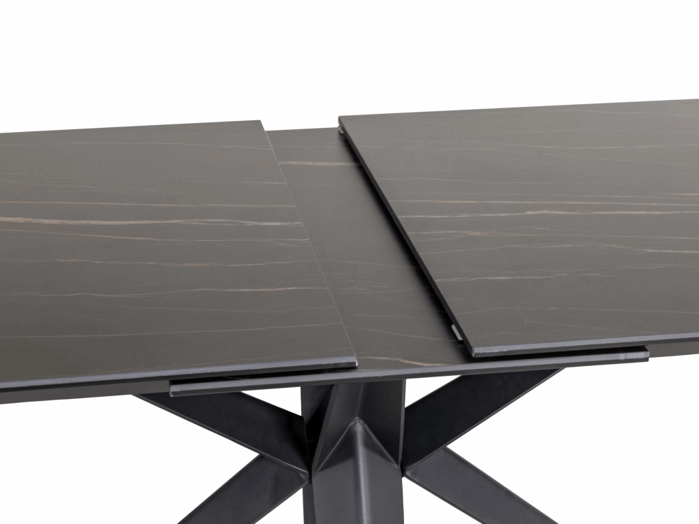 Dining Table Haku - Mat Black Ceramic 180/230cm