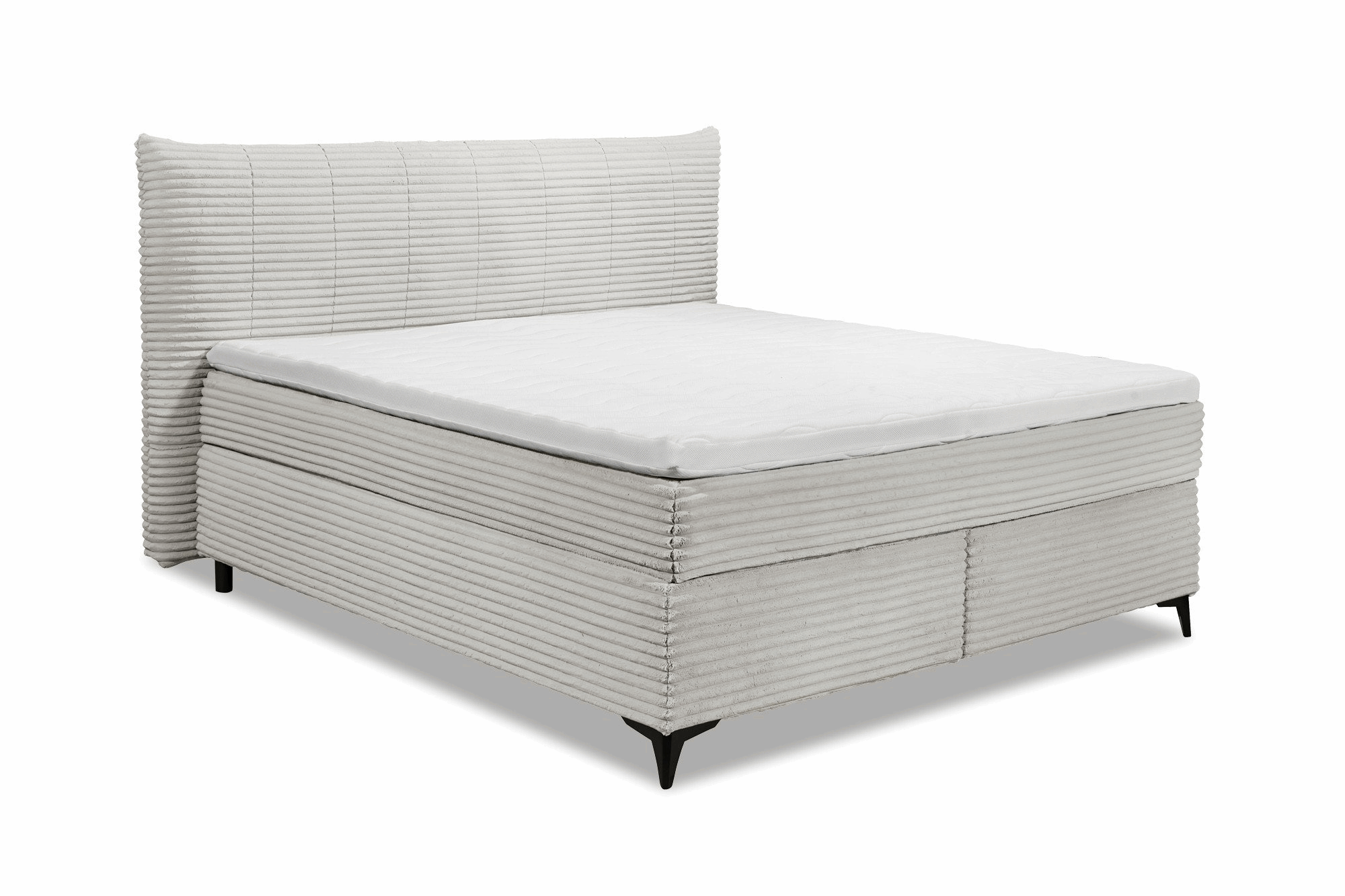 Boxspring Pasena - Silver | Includes Base and Topper