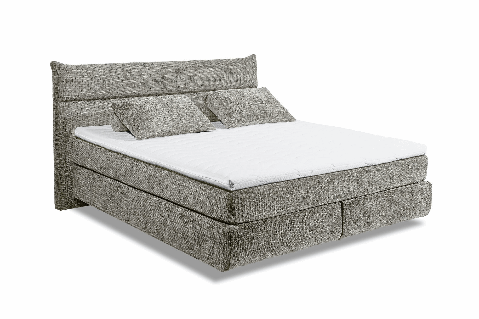 Boxspring Zando - Gray | Includes Base and Topper