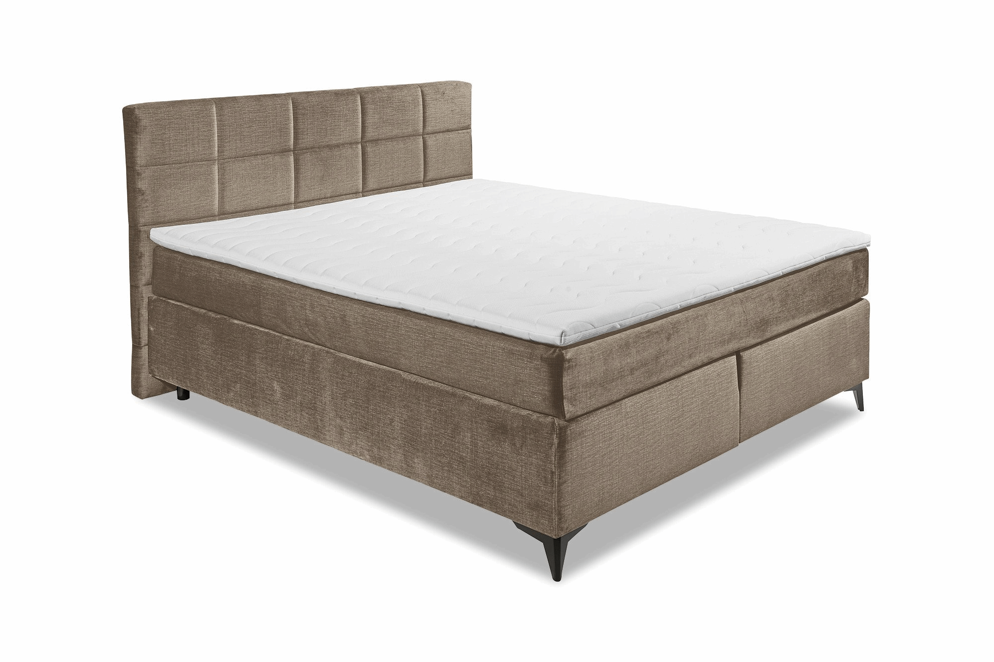 Boxspring Naravo - Brown | Includes Base and Topper