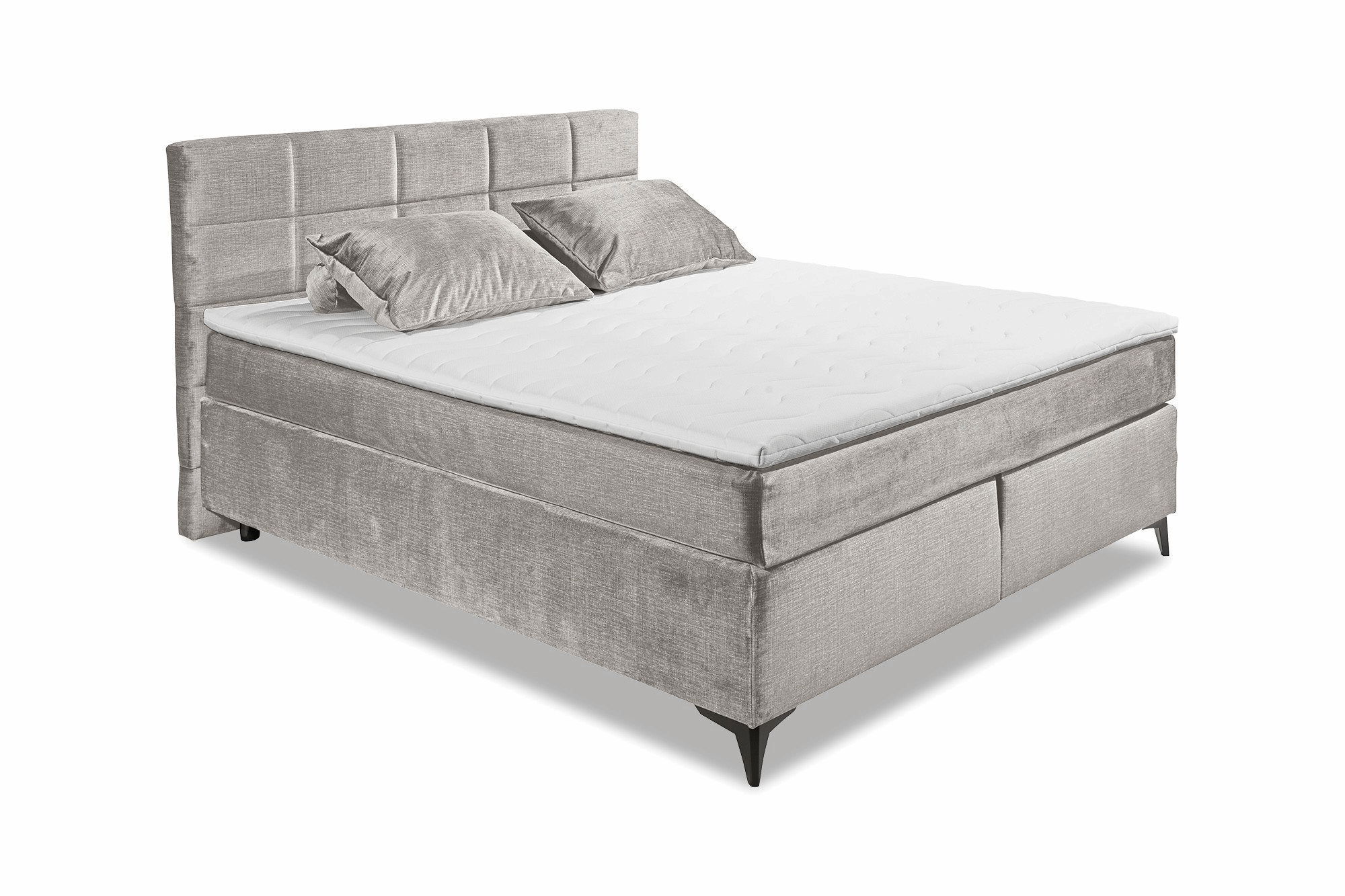 Boxspring Naravo - Silver | Includes Base and Topper