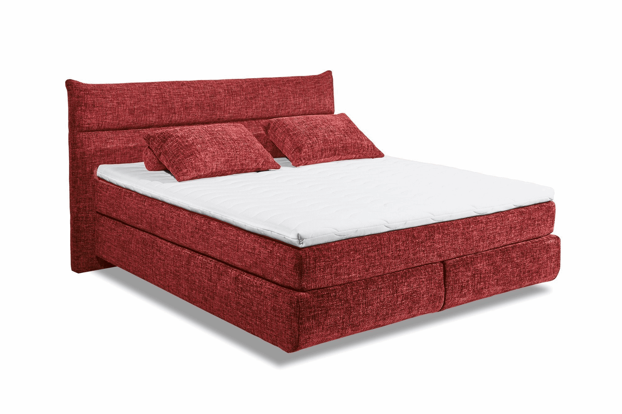 Boxspring Zando - Red | Includes Base and Topper