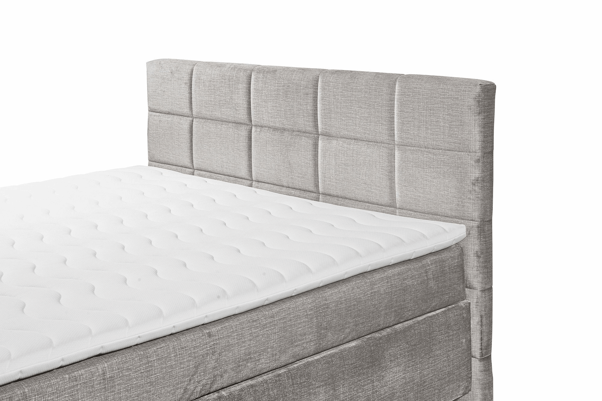 Boxspring Naravo - Silver | Includes Base and Topper