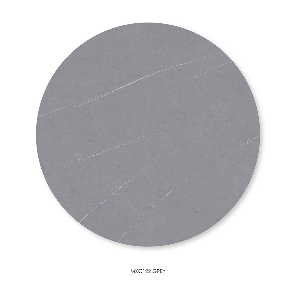 Dining Table Cassan – Ceramic Grey Ø90cm | Extendable Ø150cm