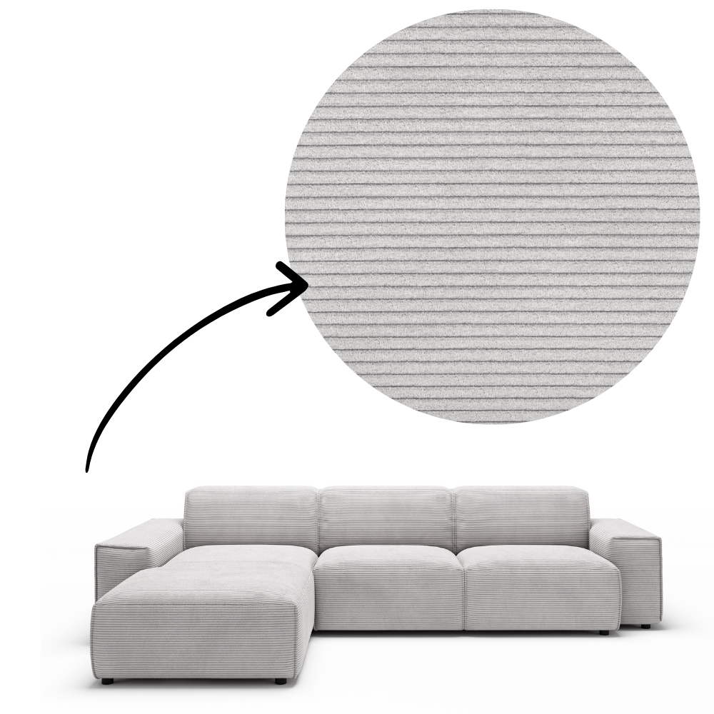 Sofa Linton – Grey – 299x189 cm