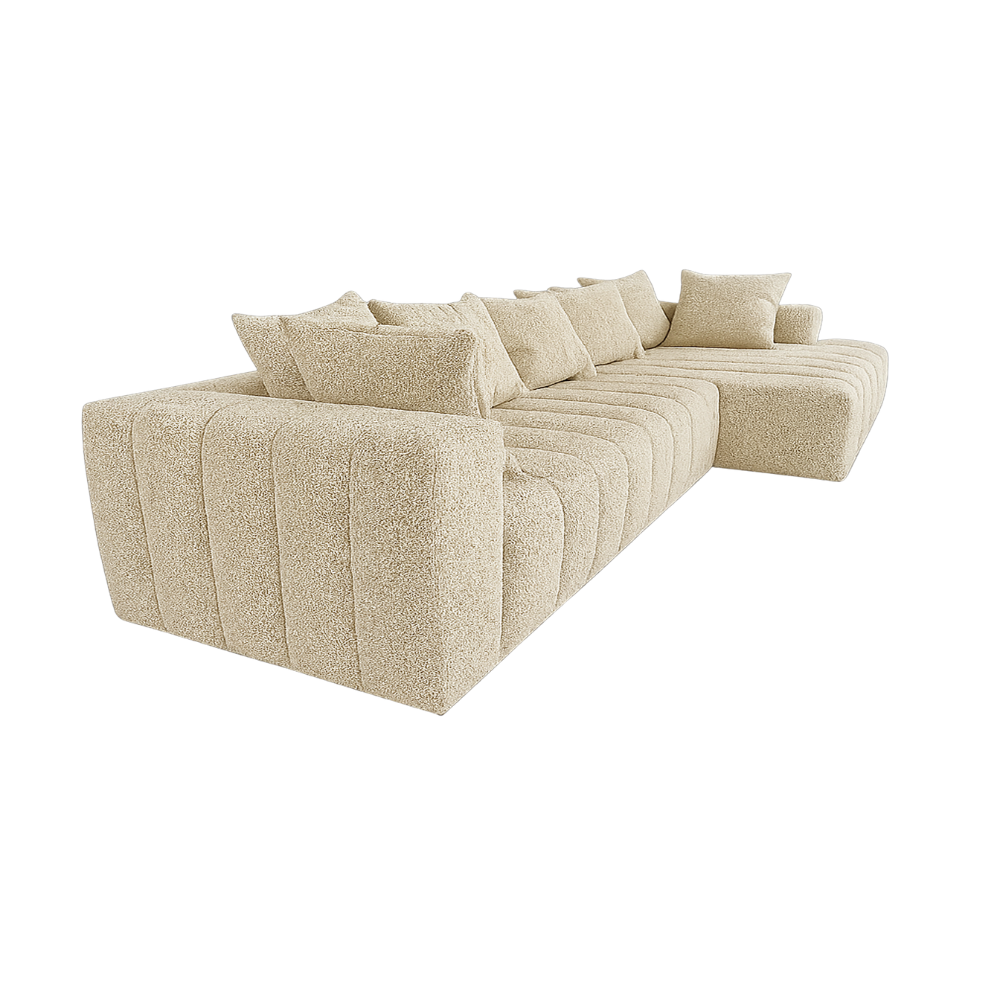Sofa Marano - Natural Beige -  334 × 172 cm - Lounge Right