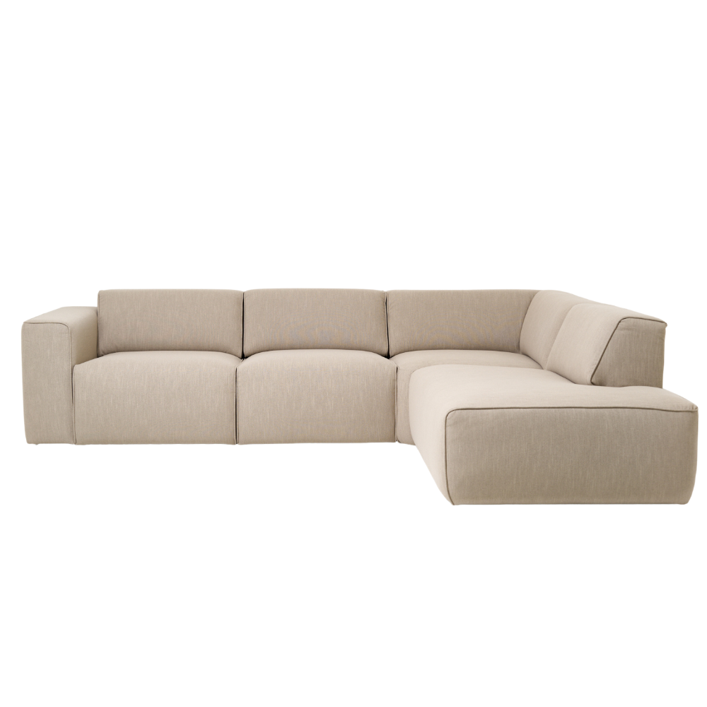 Sofa Langford - Beige Modern Corner Sofa 282×222 cm