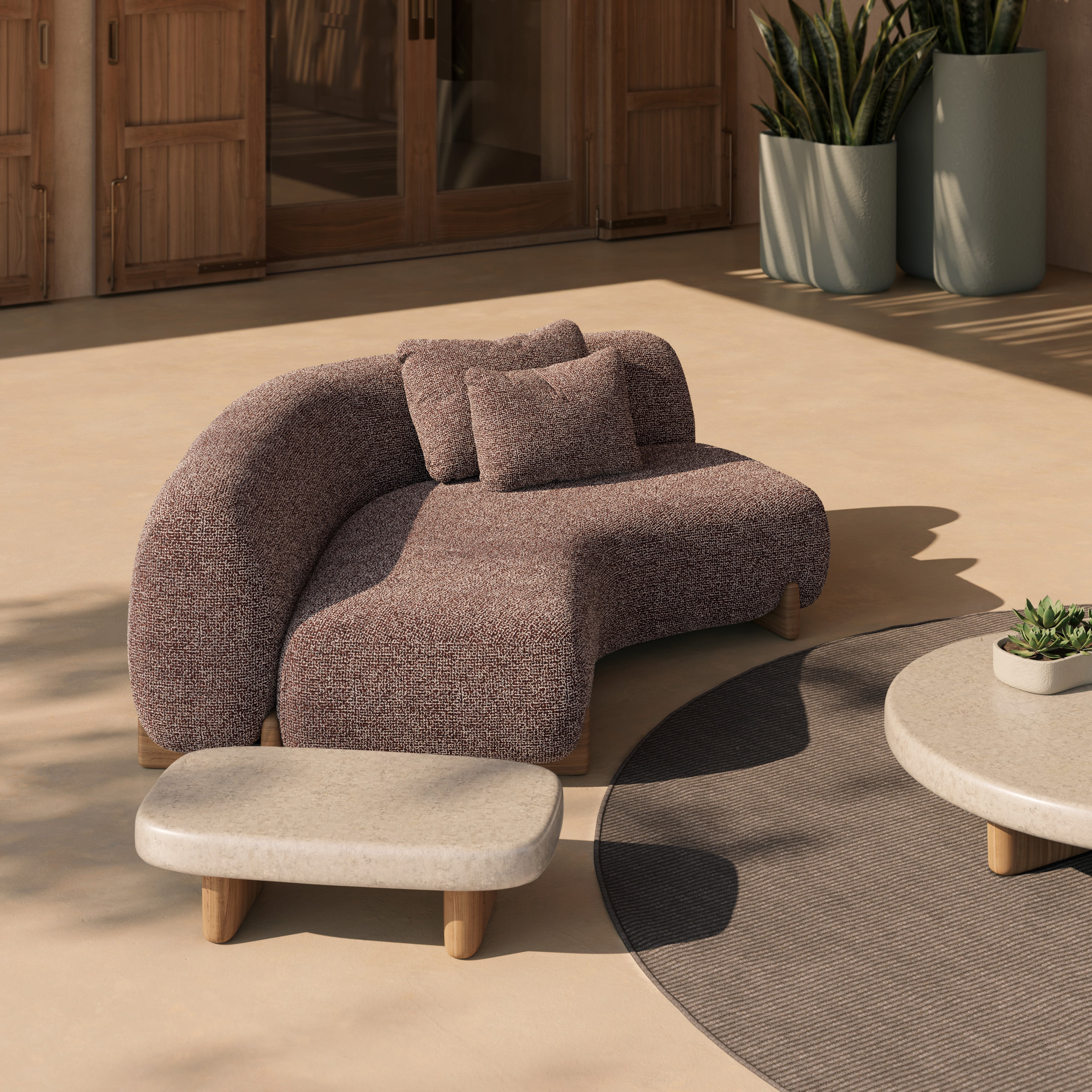 Milos Coffee Table Rectangular 100x45 cm