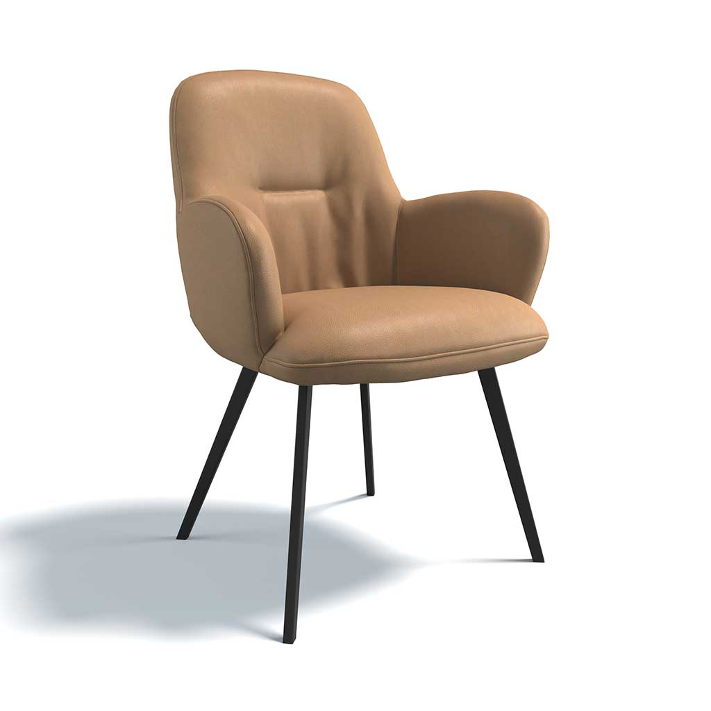 Chair Mancini - Camel Leather