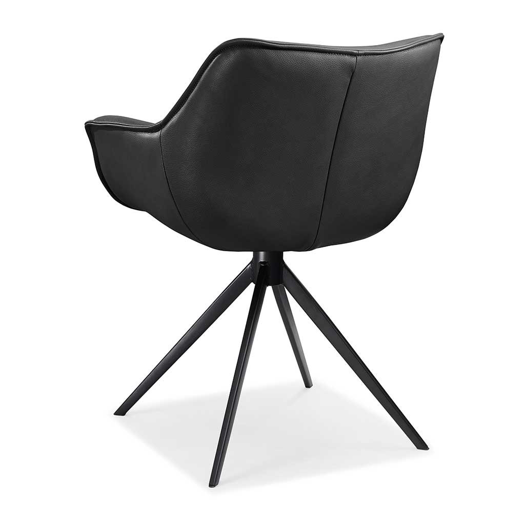 Chair Padua - Black Leather
