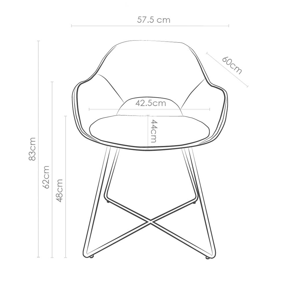 Chair Milan - Camel Leather