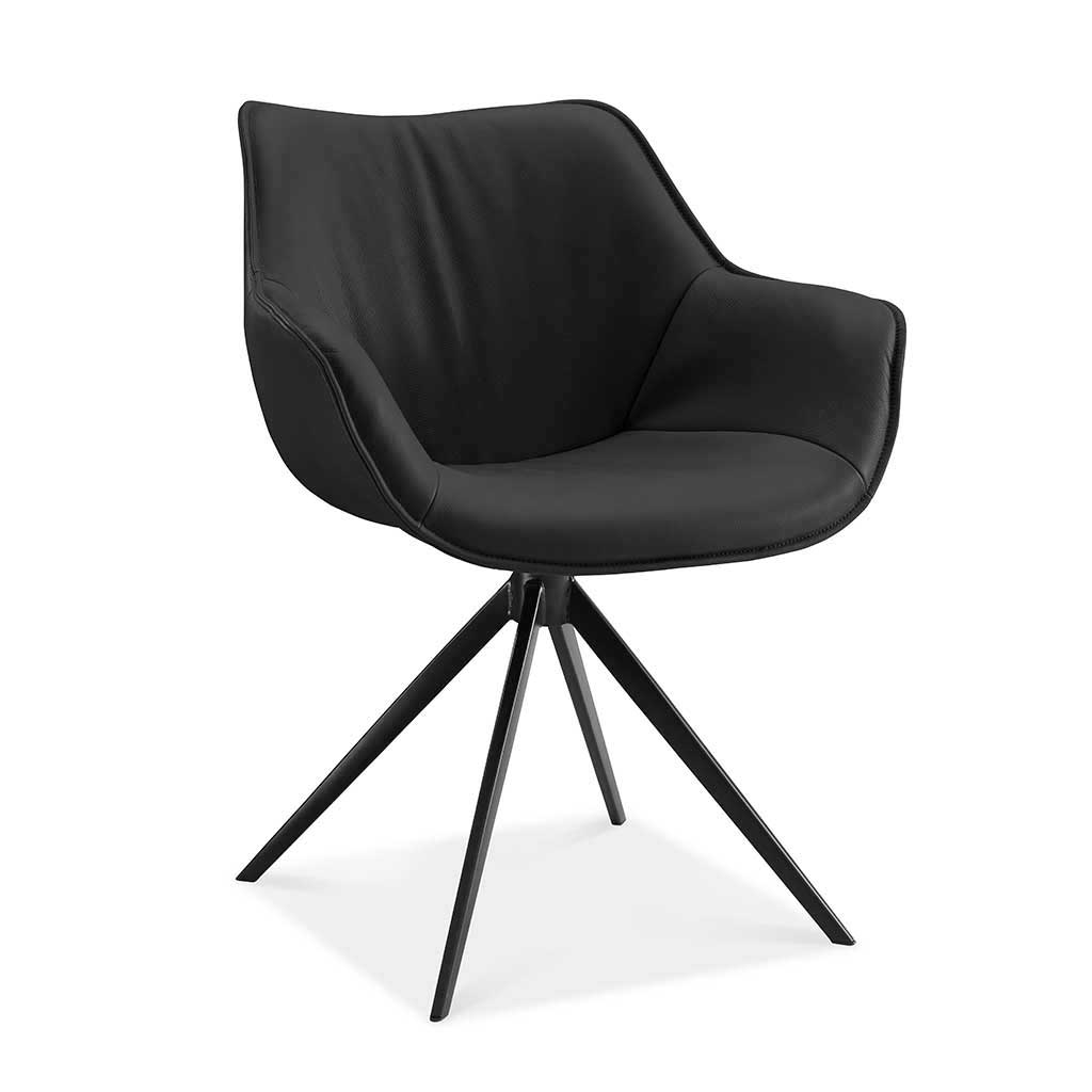 Chair Padua - Black Leather