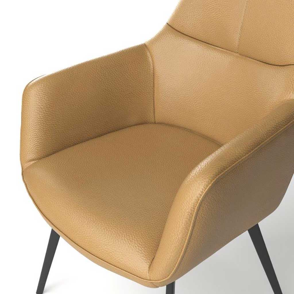 Chair Bari - Camel Leather
