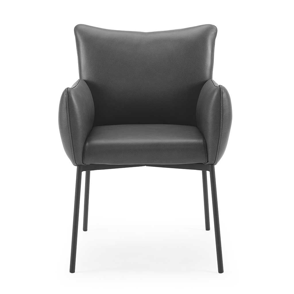 Chair Ancona - Black Leather