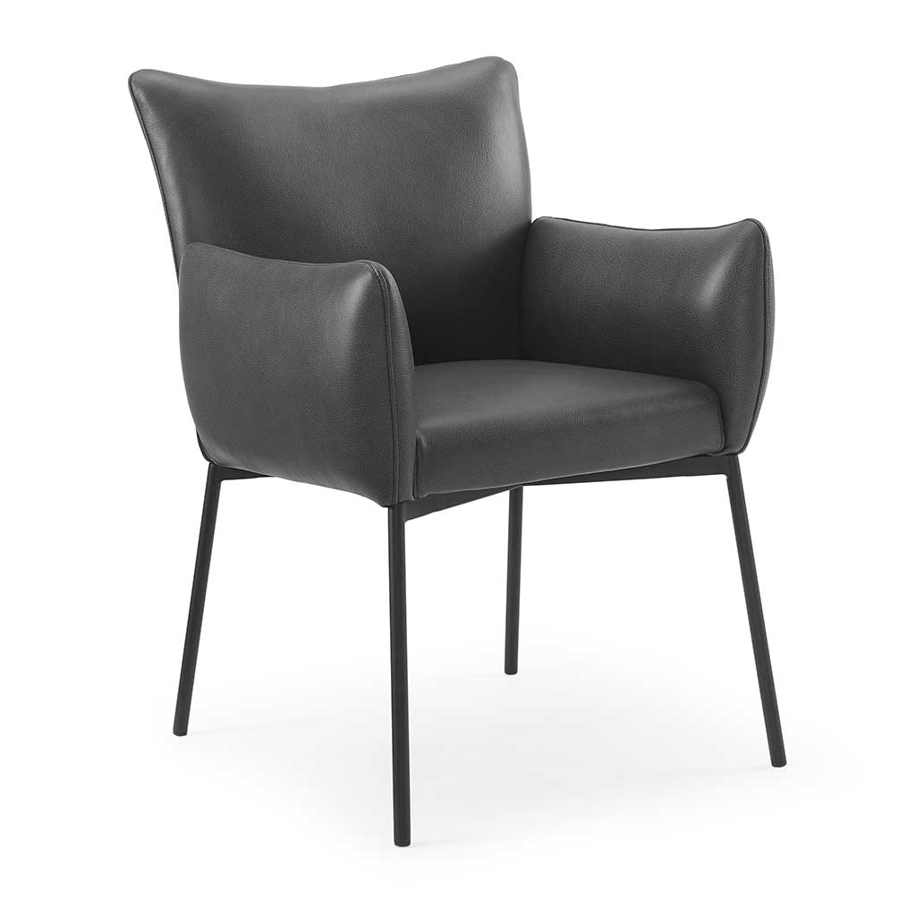Chair Ancona - Black Leather