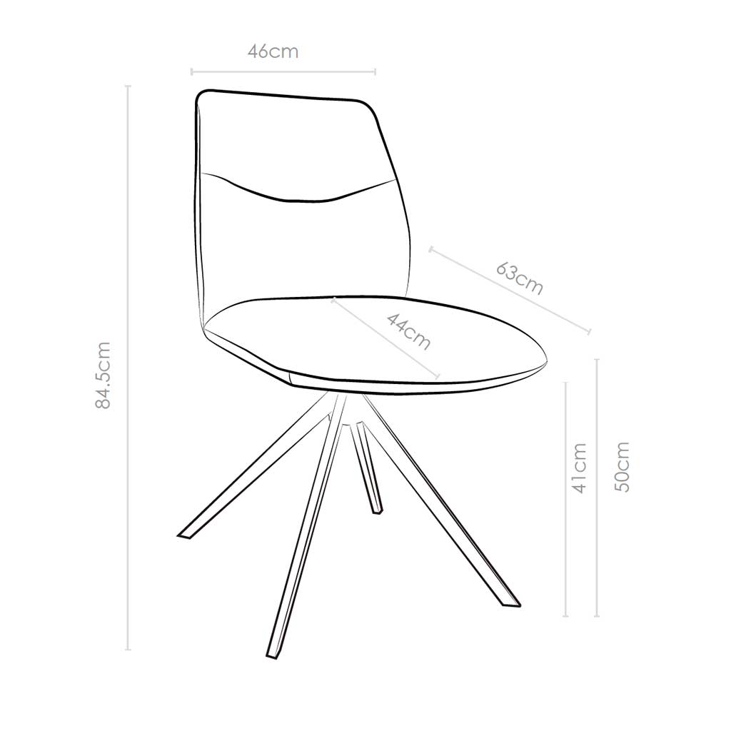 Chair Ferrara - Black + Gray