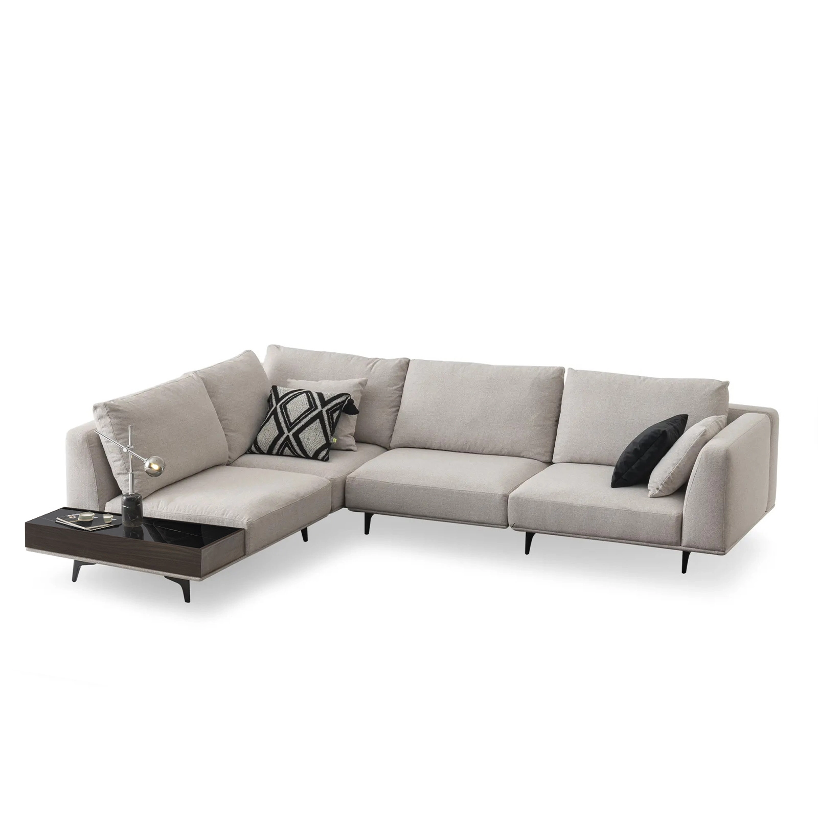 Sofa Love Gray 307cm with Sidetable