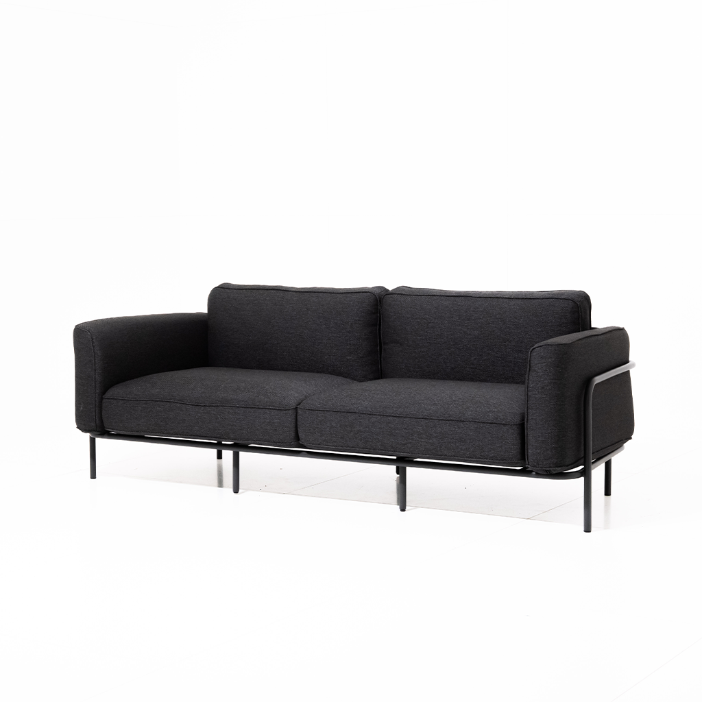 Outdoor Sofa Melan - Black 212x88x76cm