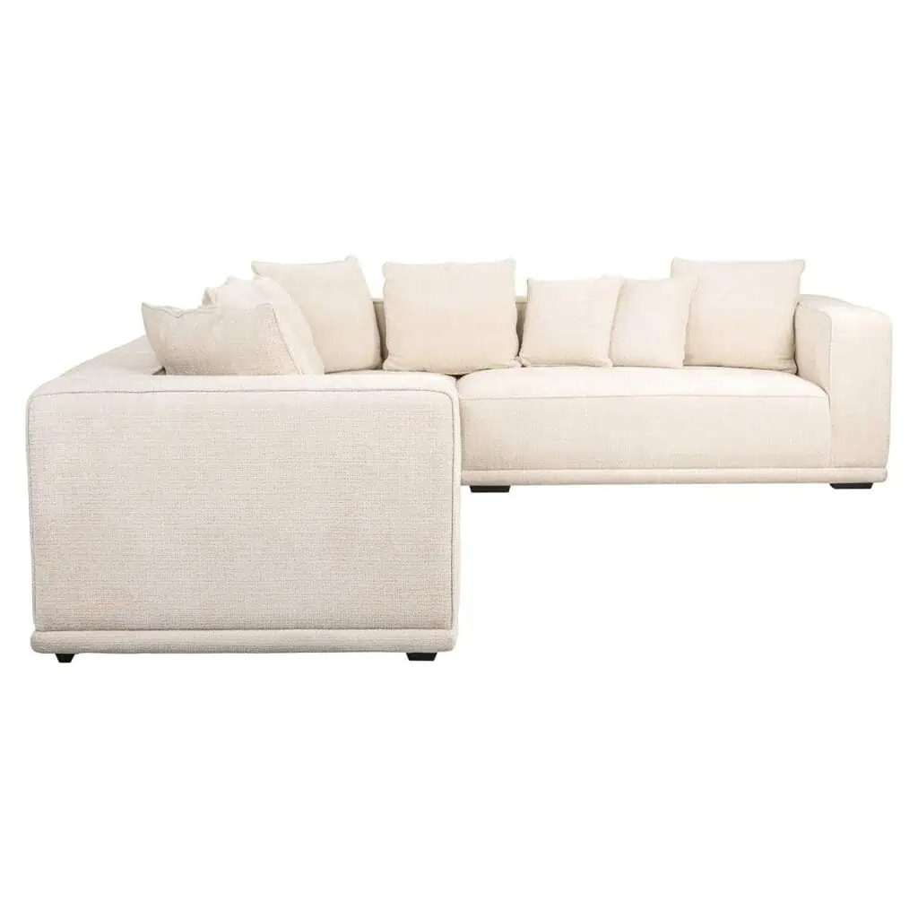 Corner Sofa Lusso Beige Chenille