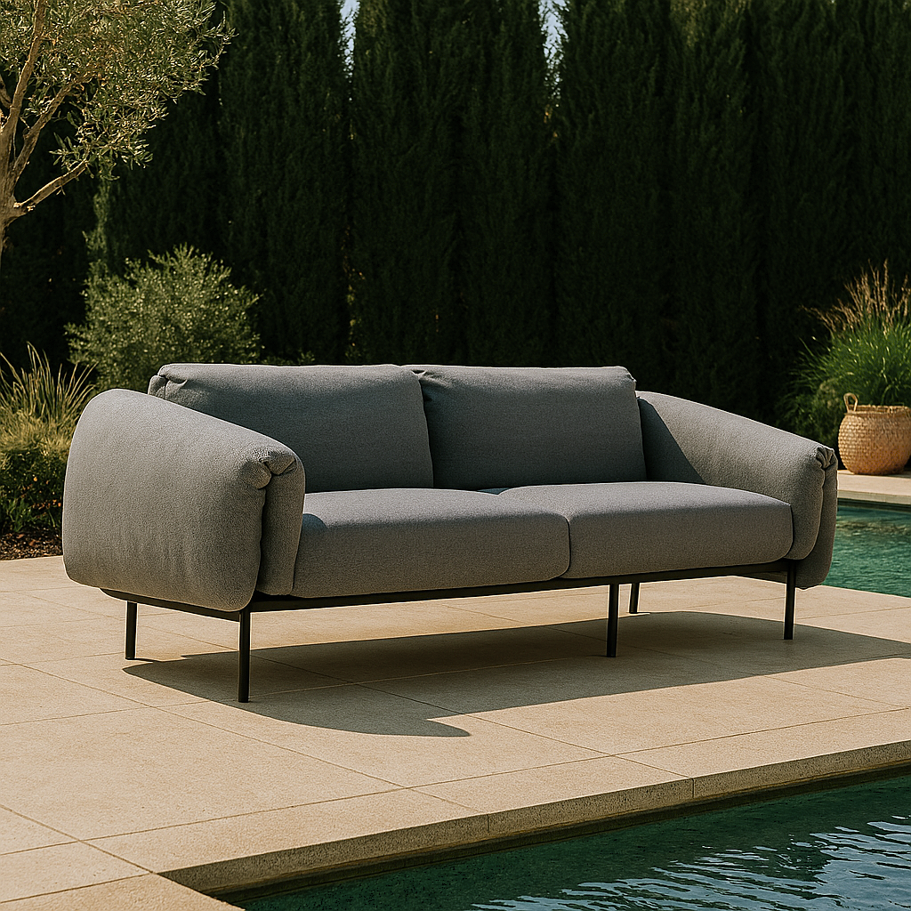 Outdoor Sofa Zerio - Silver 224x98x70cm