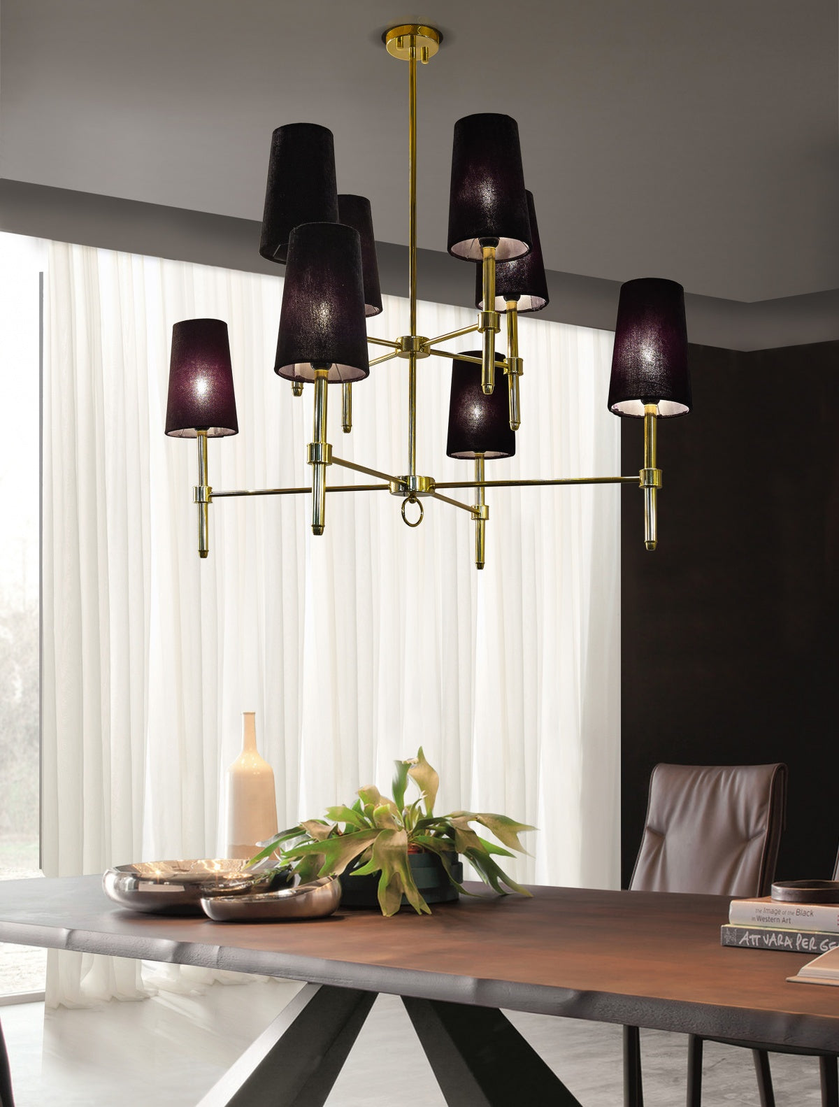 Pendant light - Line Black Velvet