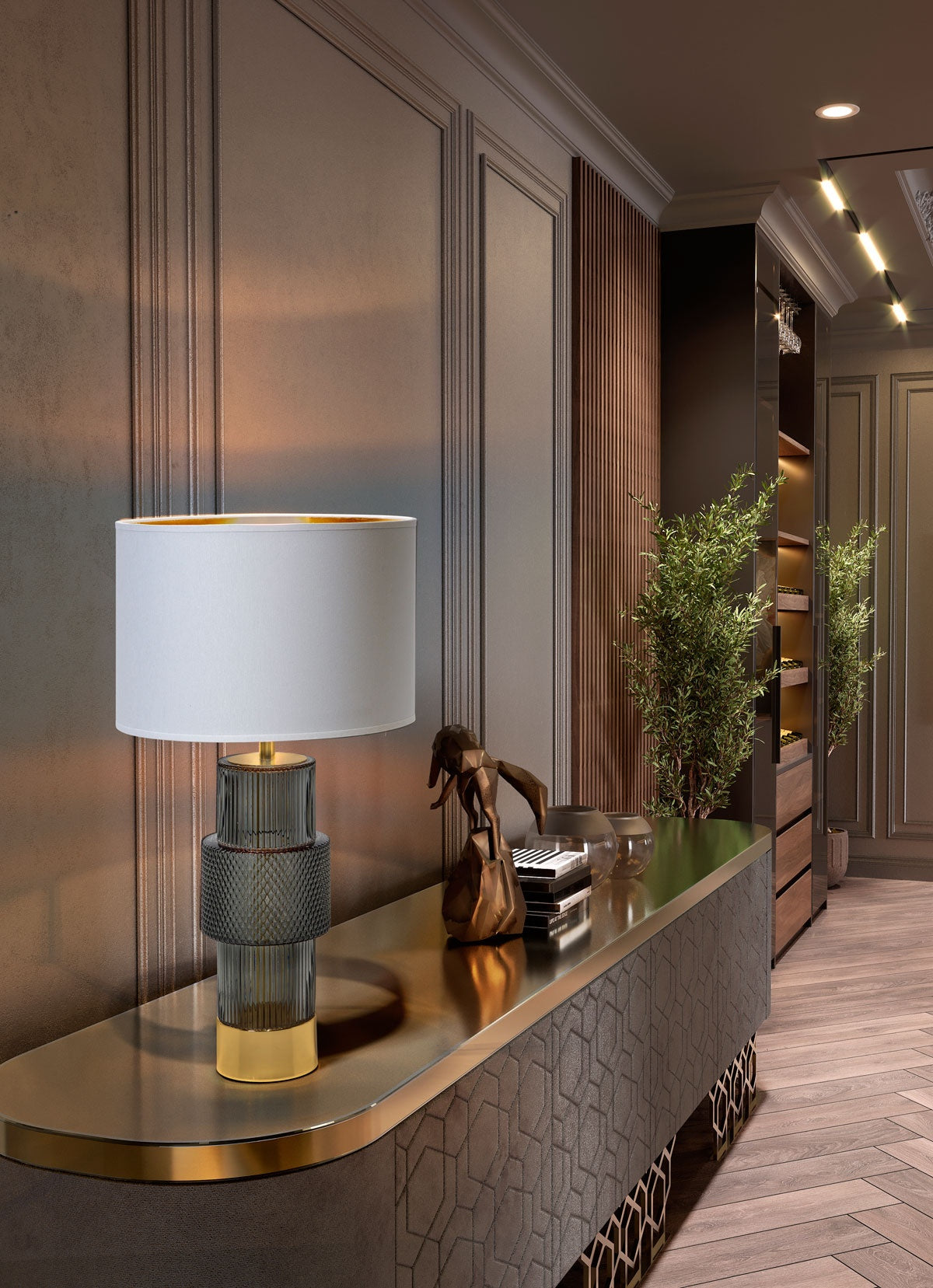 Table Lamp - Linha Bast Smoky