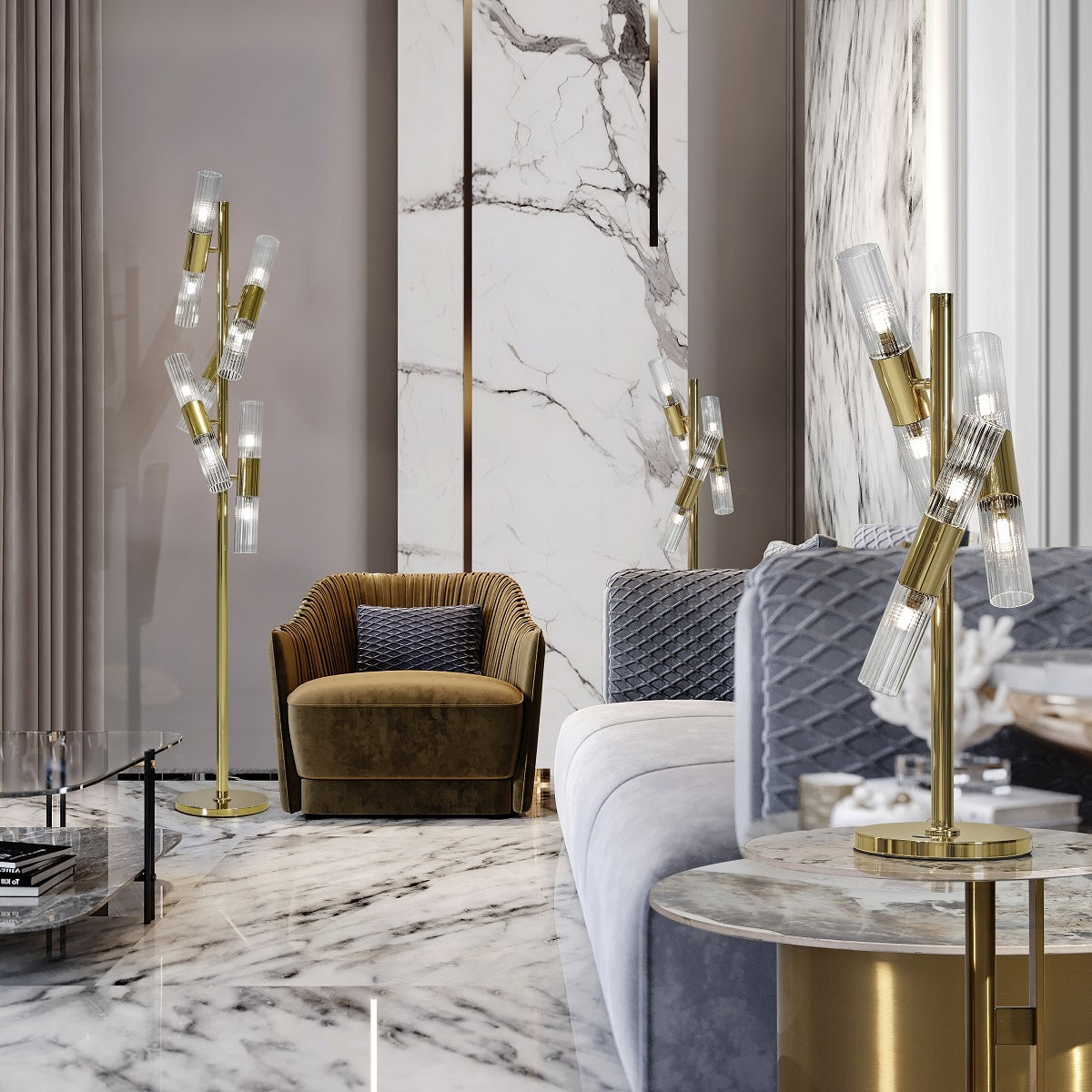 Floor Lamp - Line Tubes