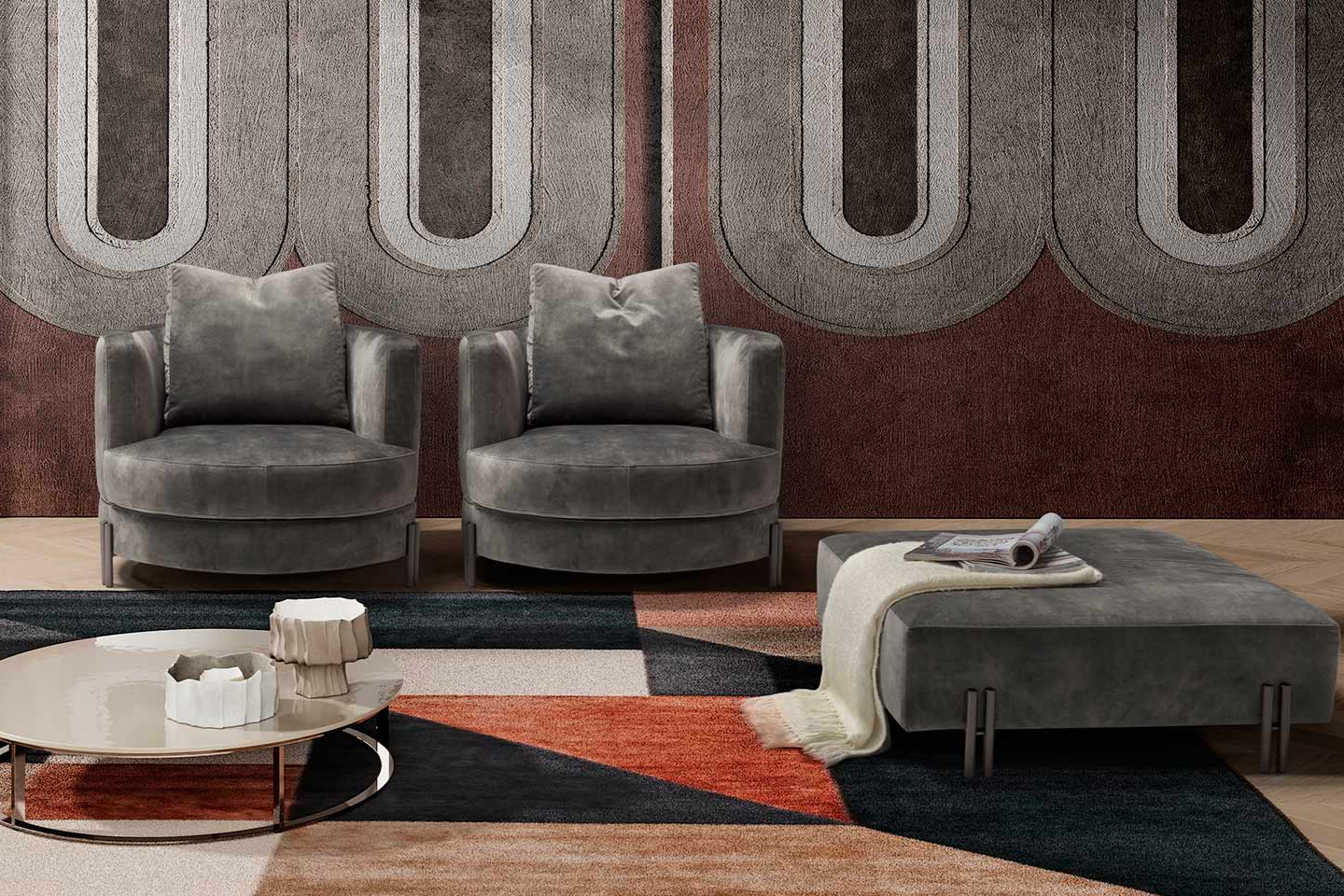 Armchair Yang Leather